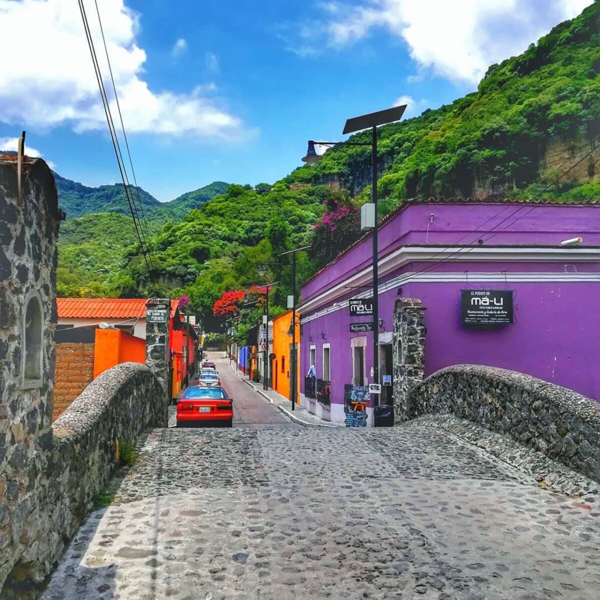 calles empedradas de malinalco, estado de méxico