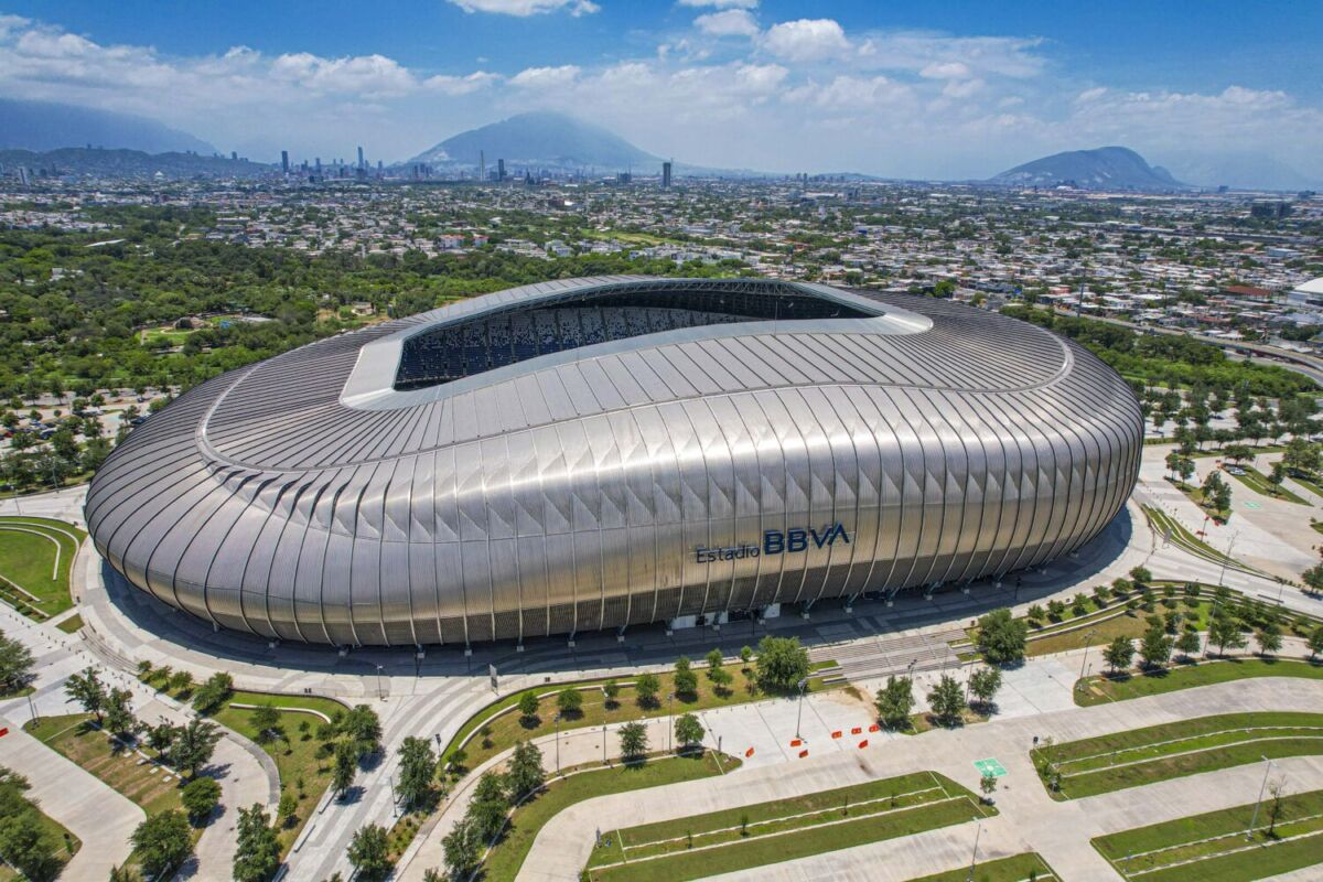 Vista aérea del Estadio BBVA de Monterrey 