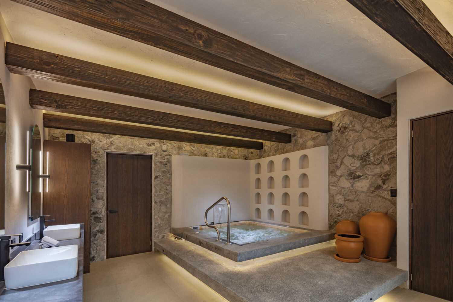 zona de jacuzzi en un spa de México