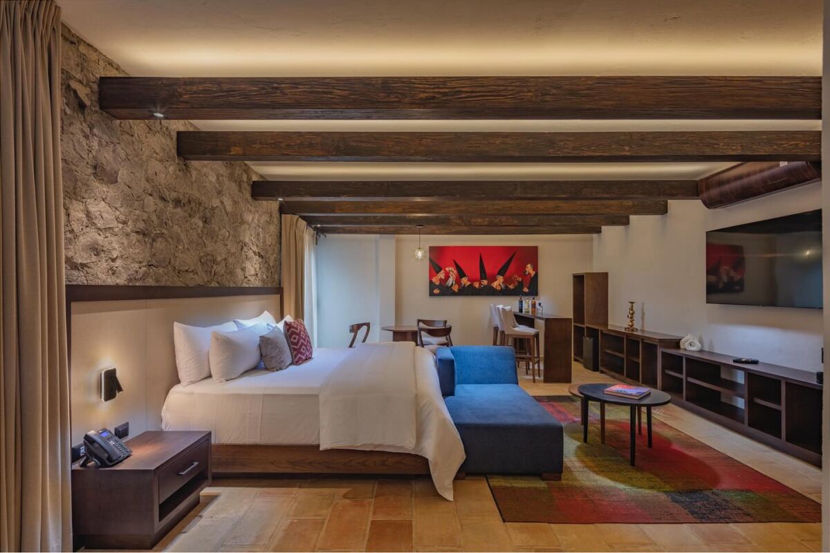 habitación moderna en una hacienda mexicana 
