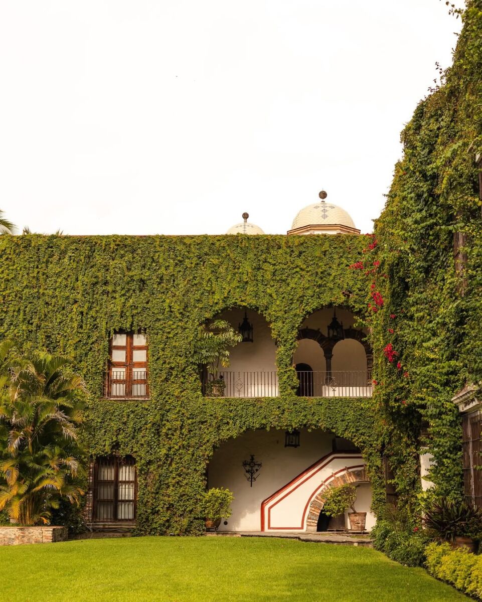 Jardín de una hacienda en Morelos 
