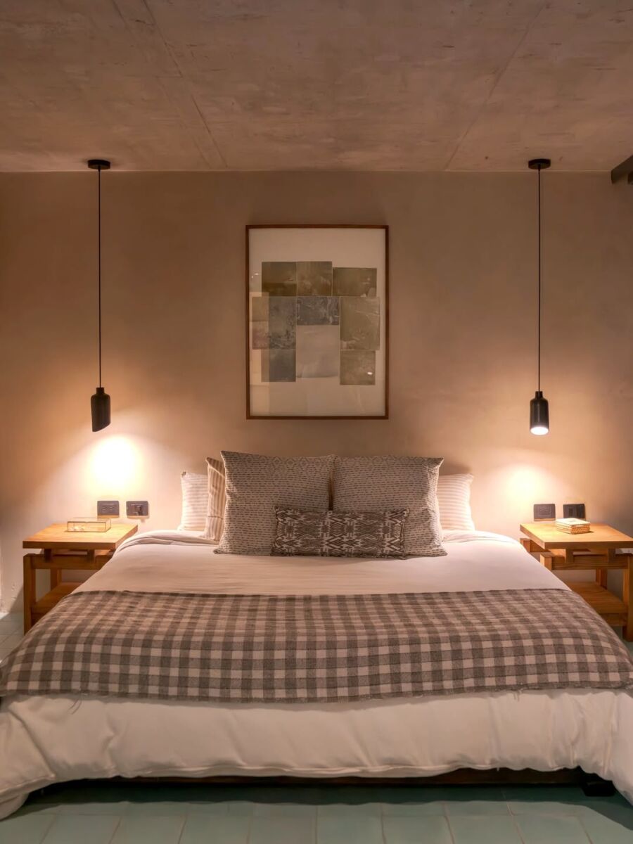 Habitación cómoda y elegante del hotel Becino