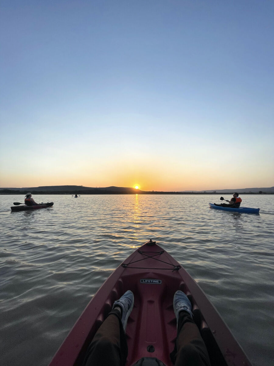Paseo en kayak por la presa vieja de Jalpa de Cánovas