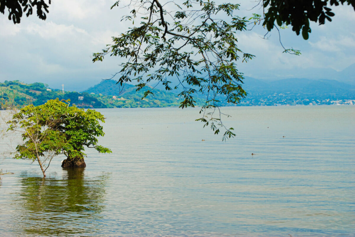 laguna tranquila en México 