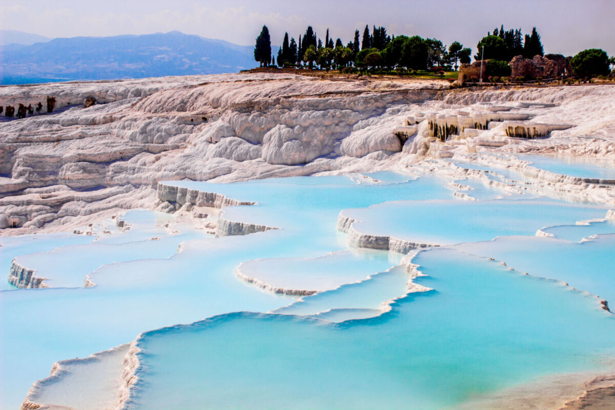 Pamukkale son unas pozas de agua termal en Turquia 
