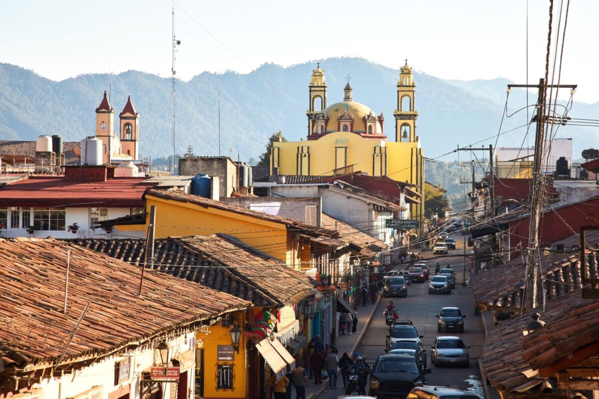 Vista del Pueblo Mágico de Zactalán de las Maznas 