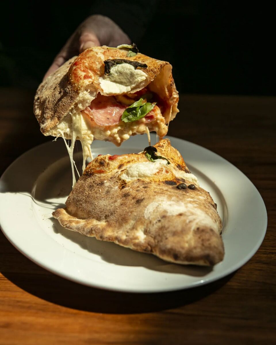 Pizza frita. Foto