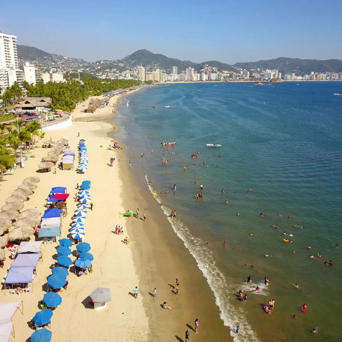 Vista aérea de la Playa Hornos actualmente 