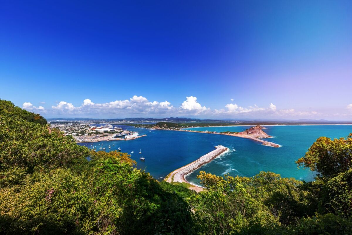 Vista aérea de la Marina Mazatlán