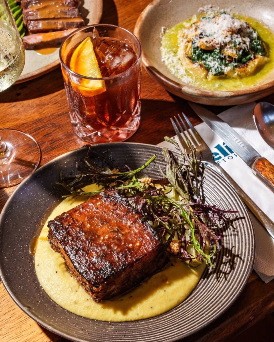 Panceta asada a las brasas