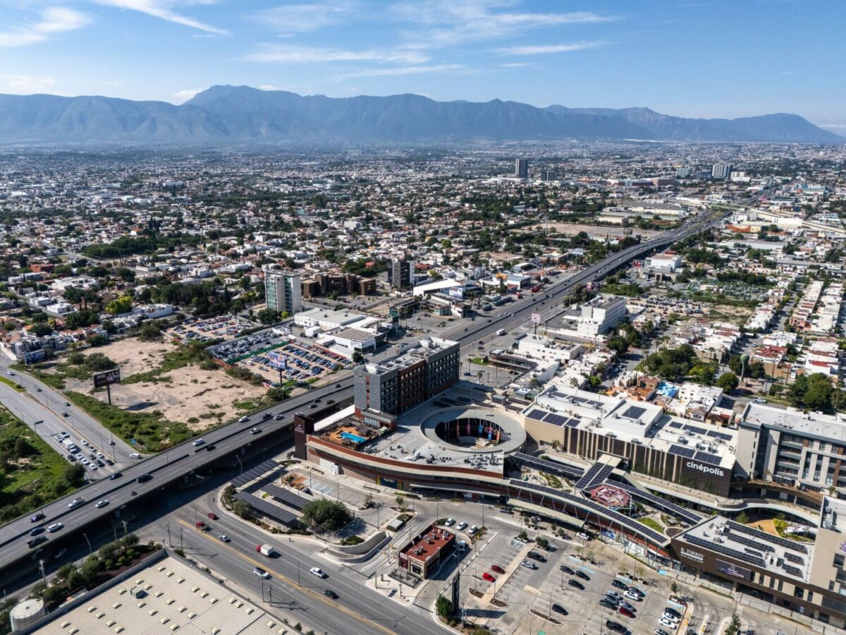 vista aérea de las calles y avenidas de saltillo 