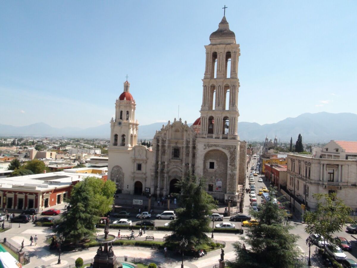 vista panorámica de la catedral de saltillo