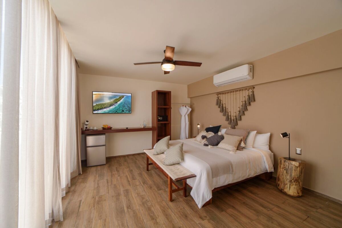 recámara de un hotel 