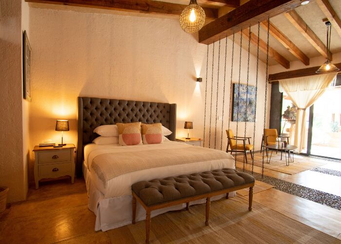 habitación de un hotel en Malinalco 