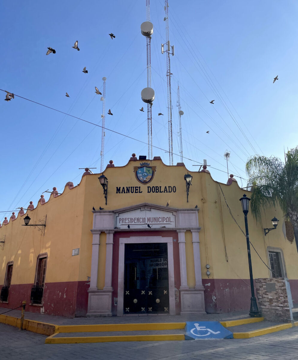 Fachada del Palacio Municipal de Manuel Doblado, Guanajuato 