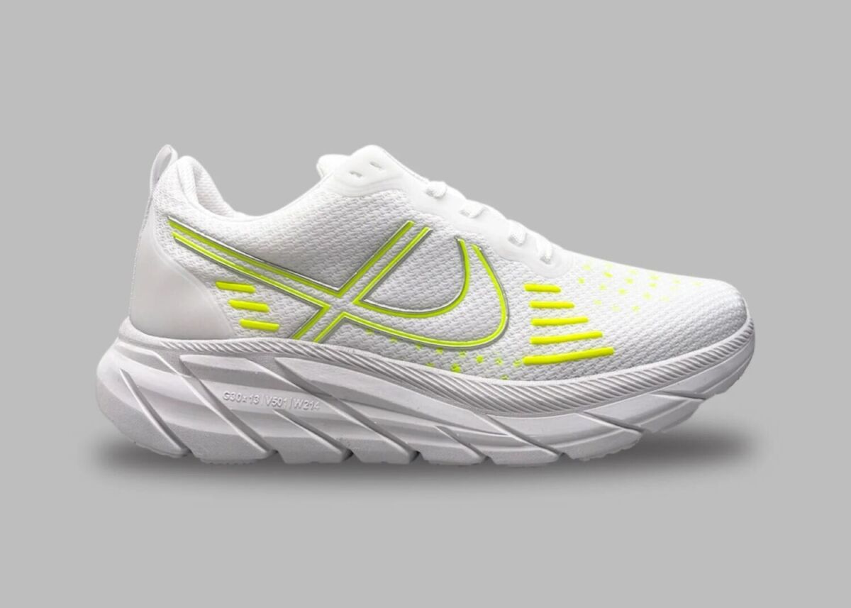 Tenis deportivos de Panam Relax en color blanco con amarillo 