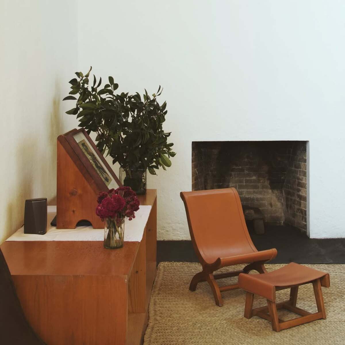 silla de cuero tradicional mexicana