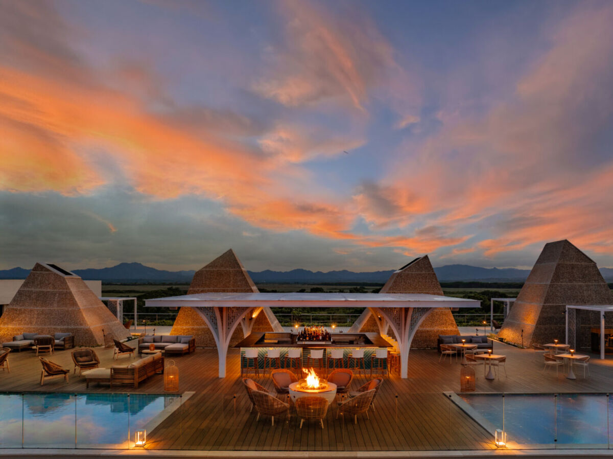 vista aérea de una terraza en Punta Cana 