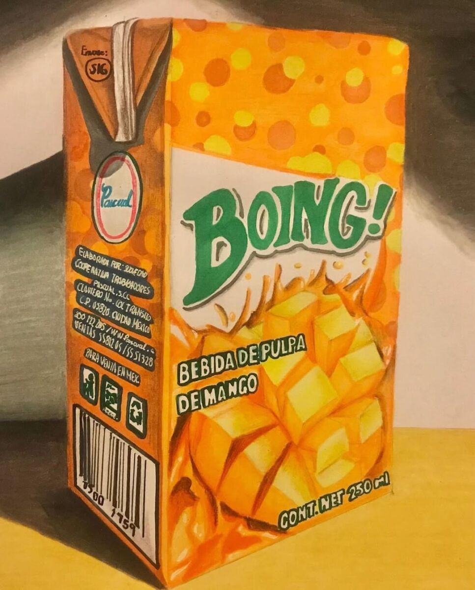 dibujo de tetrapack de boing de mango 