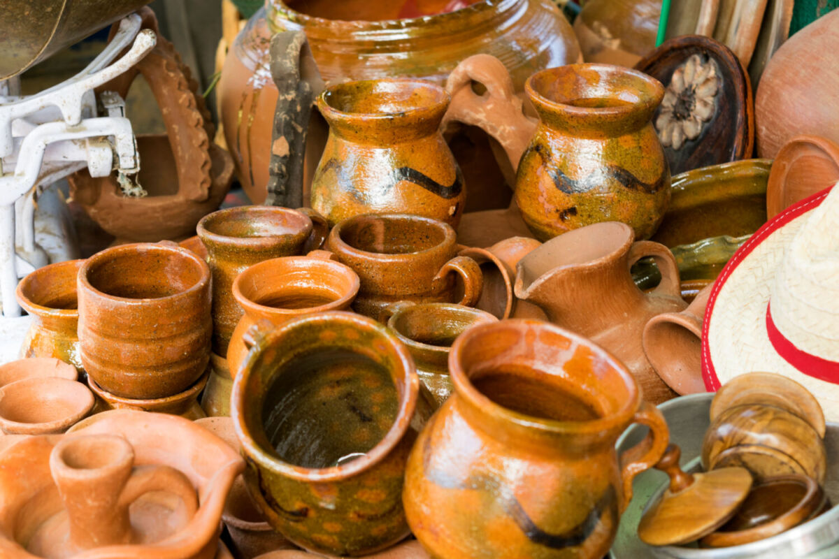pocillos de barro para hacer cafe