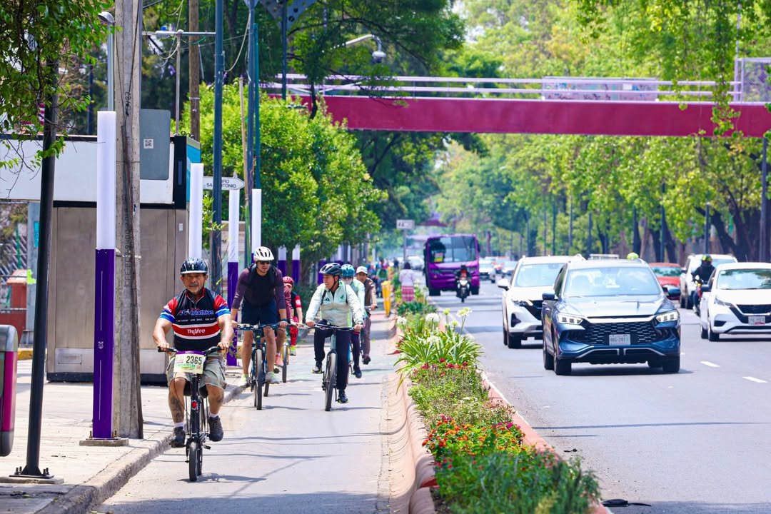 Ciclovía sobre Calzada Tlalpan