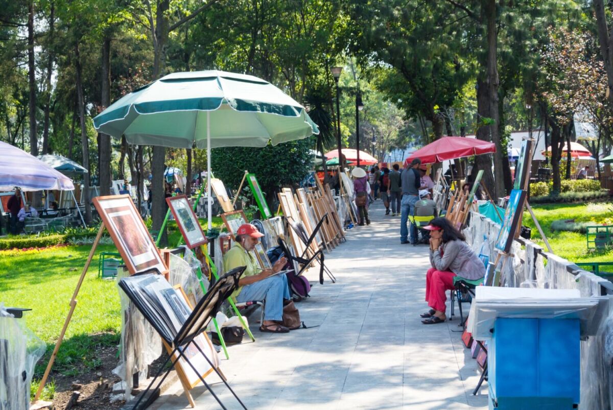 Jardín del arte en San Ángel