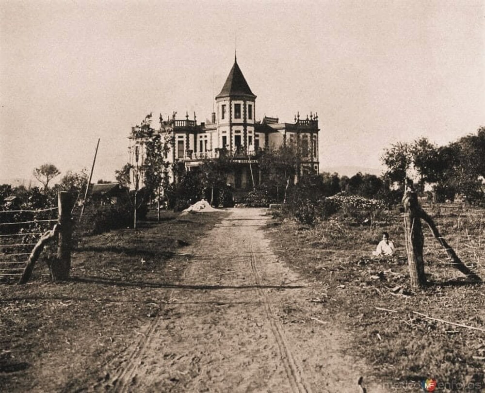 Foto antigua de la Hacienda La Bella Cristina en Jalisco 