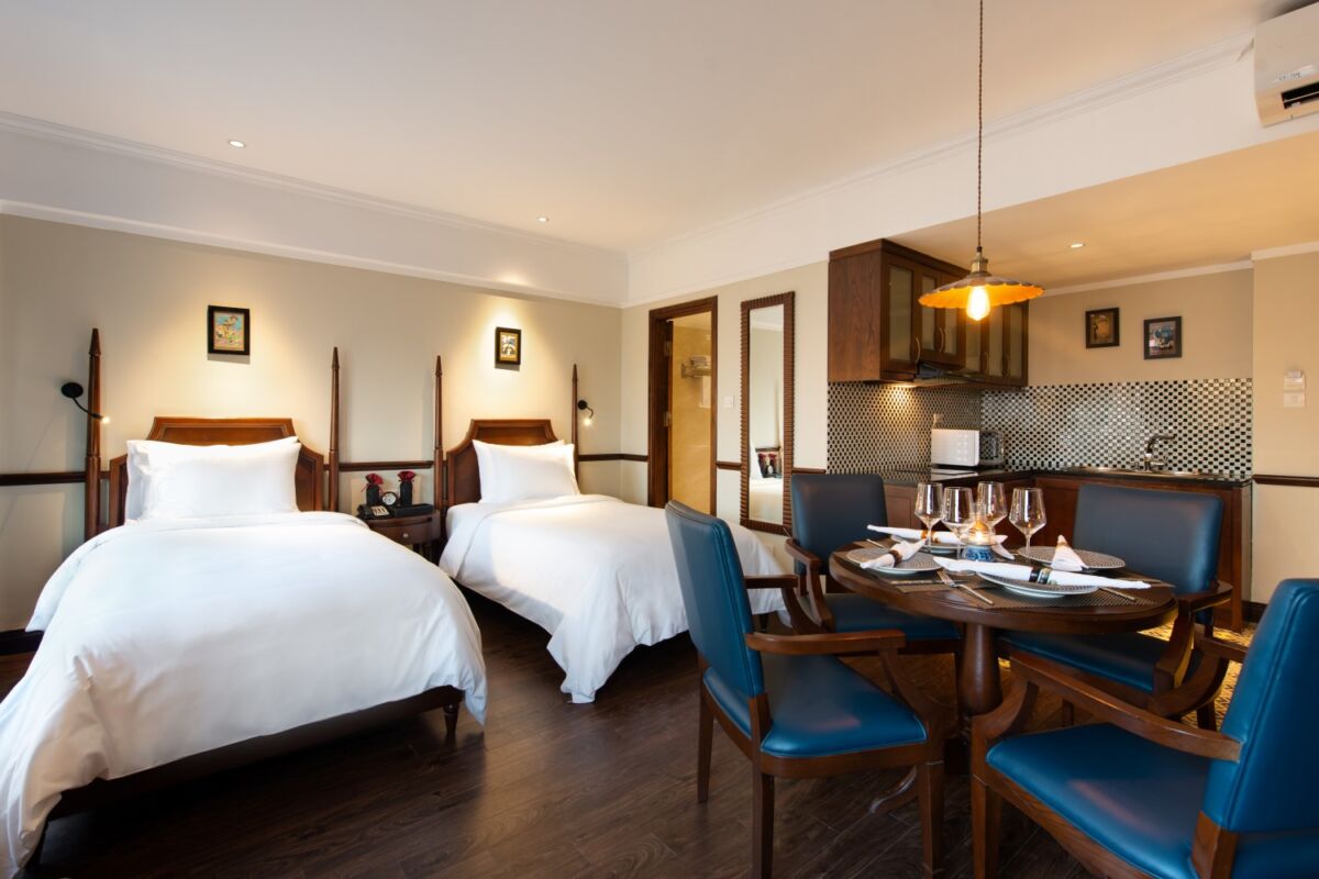 habitación de un hotel boutique en Vietnam 