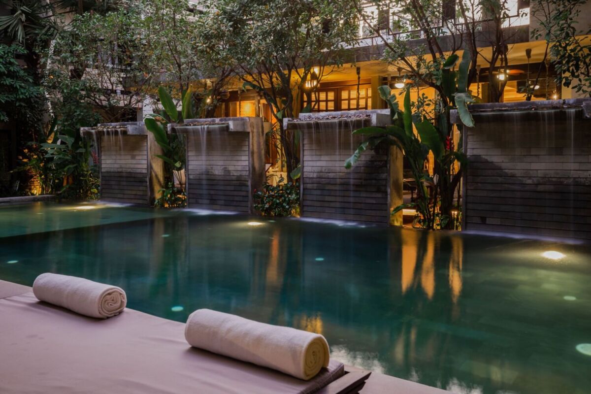 alberca de un spa en Camboya 