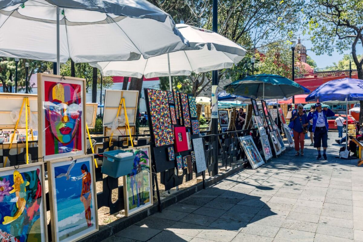 Jardín con arte en CDMX 