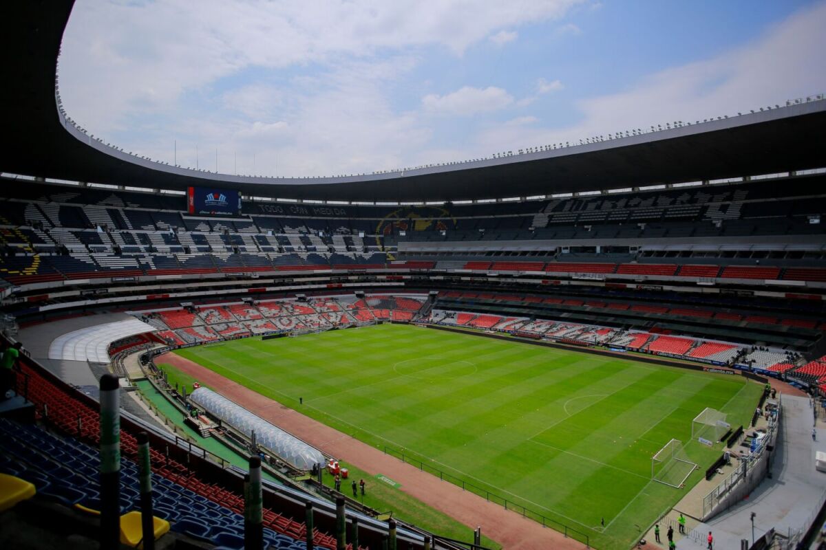 interior del Estadio Azteca 