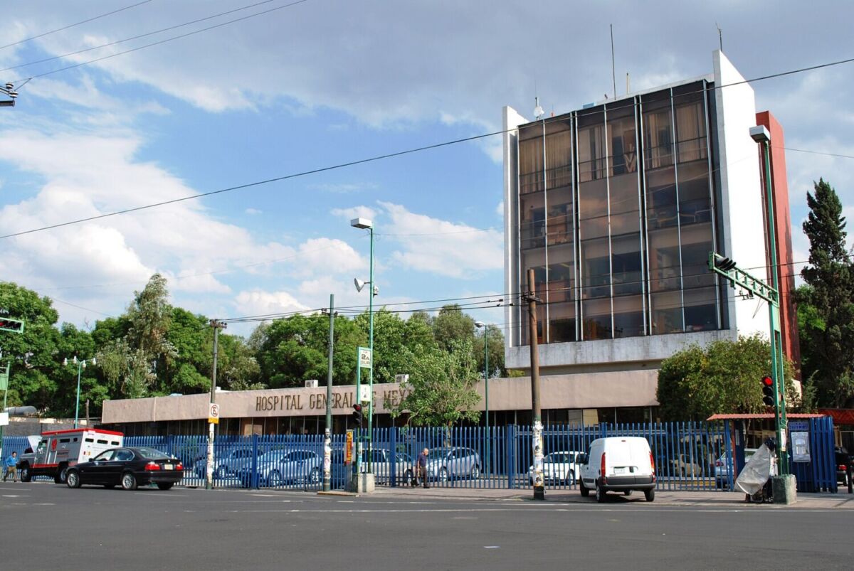 Fachada actual del Hospital General de México, en CDMX 