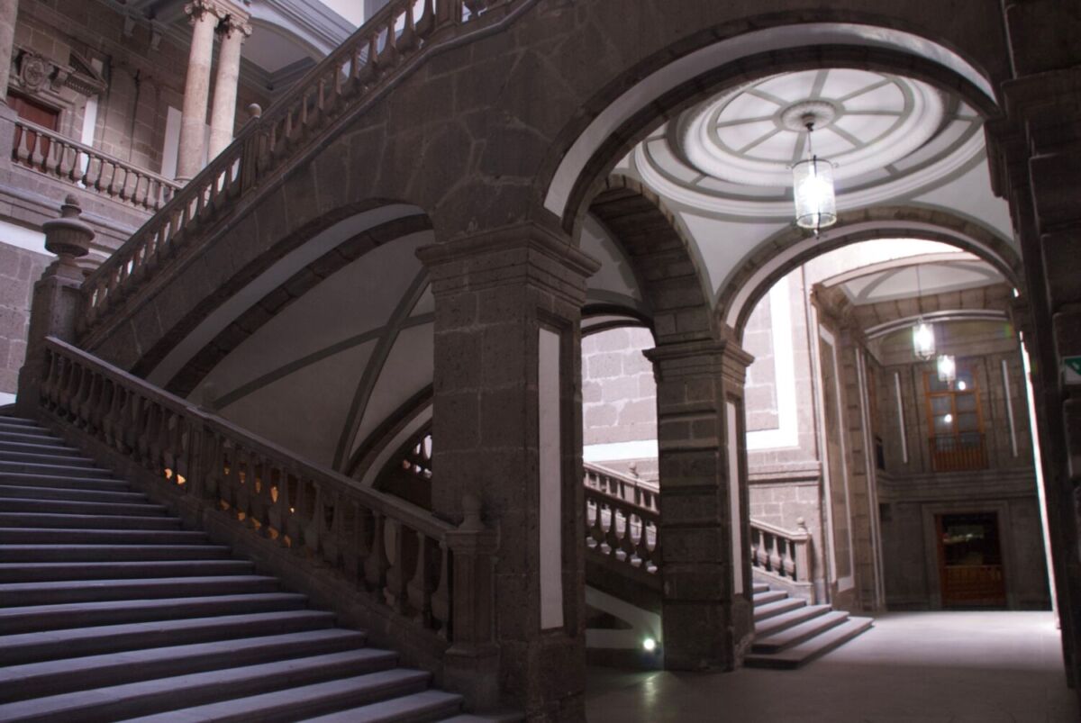 interior del Palacio de Minería, en CDMX 