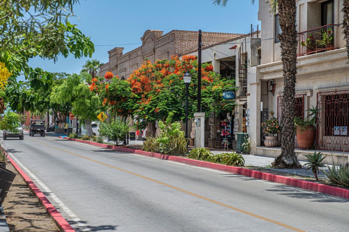 calle de Todos Santos, en Baja California 