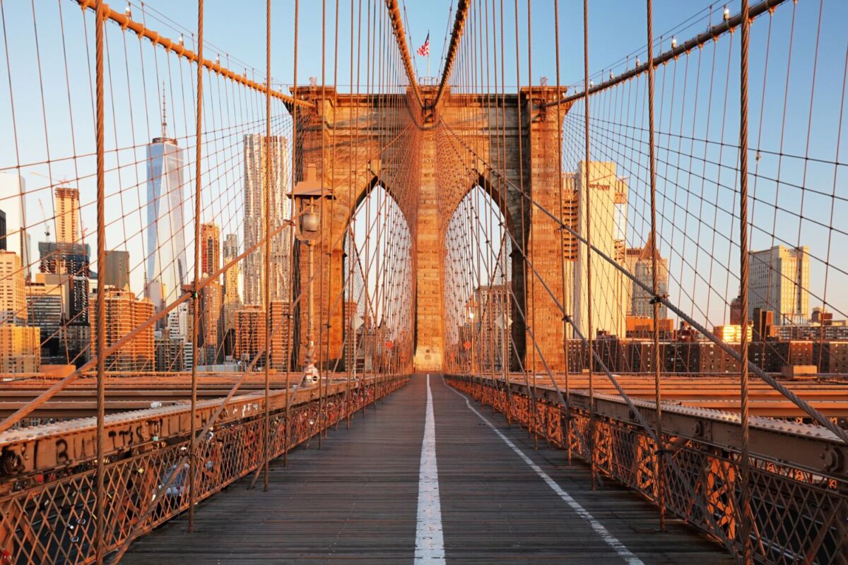 puente de acero en la ciudad de Nueva York 
