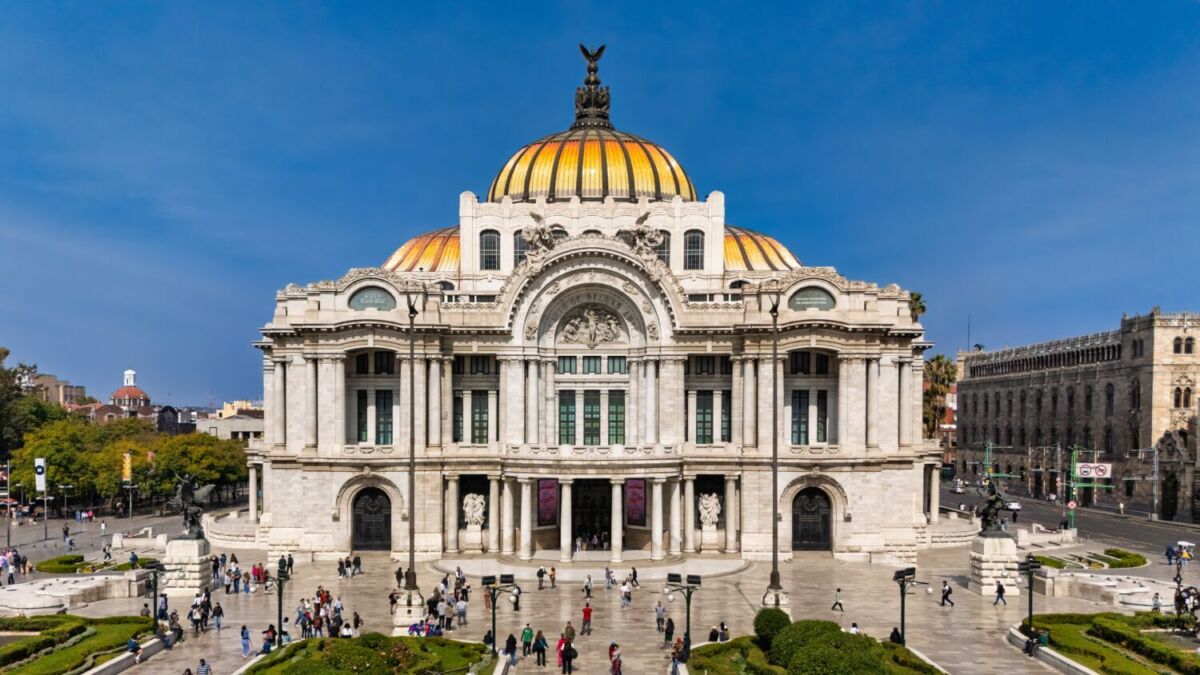 vista panorámica del Palacio de Bellas Artes, en CDMX 