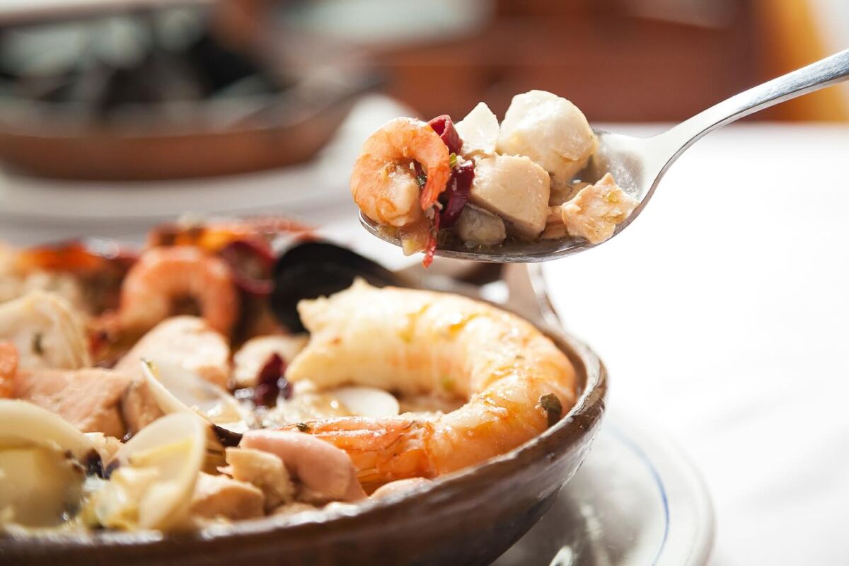 cazuela de mariscos 