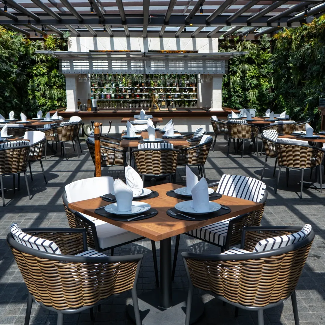 restaurante al aire libre 