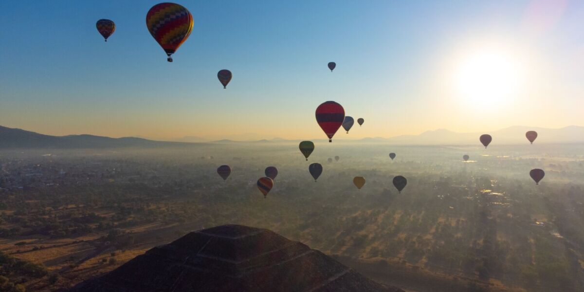 globos aereostáticos en san martín al amanecer