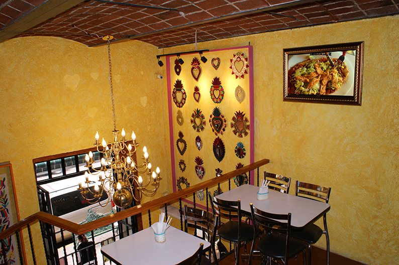 interior del restaurante Tlacoyotitlán