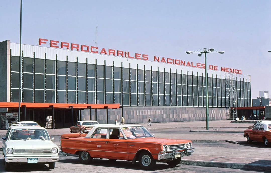 Estación de Ferrocarriles Mexicanos en 1977
