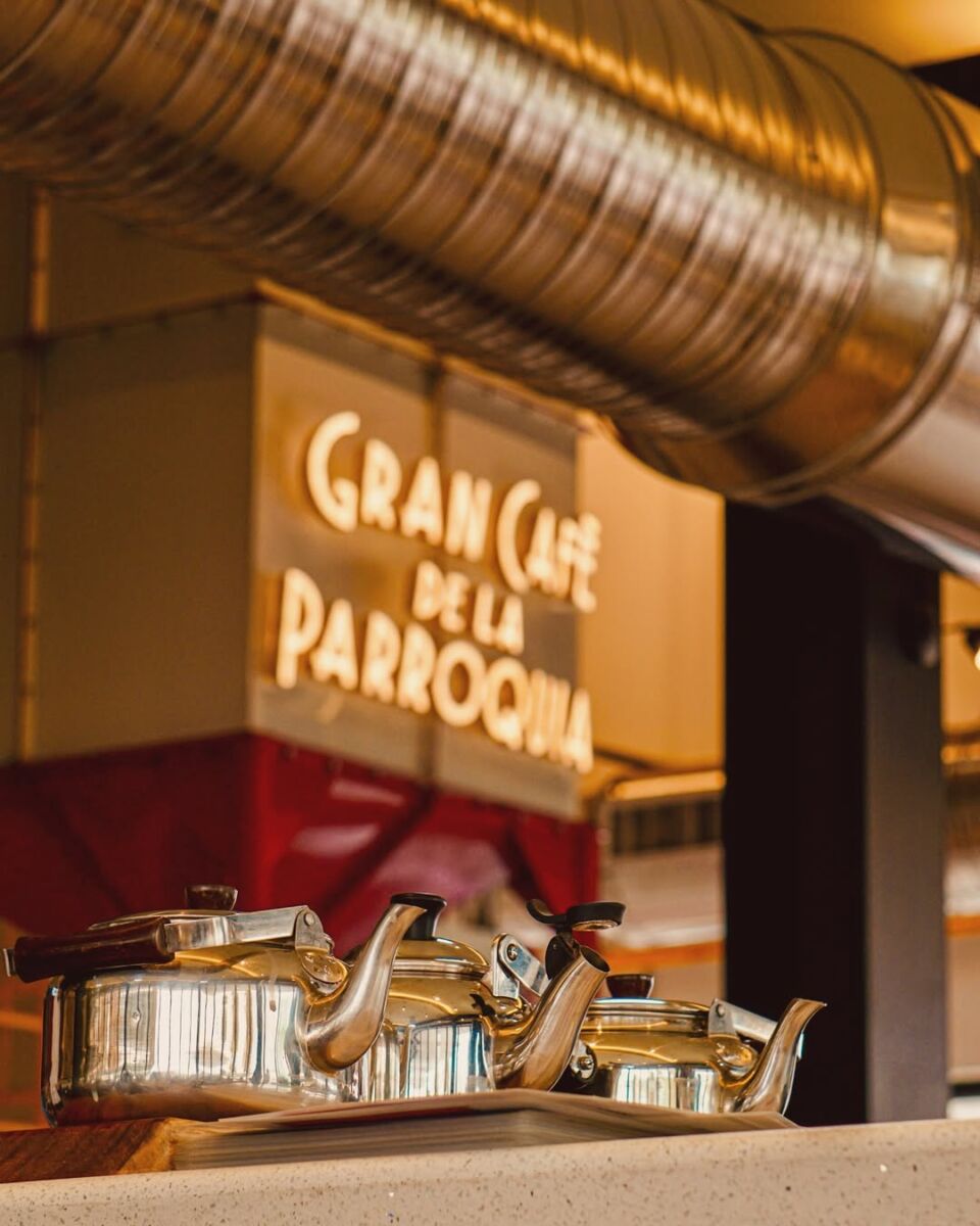 Foto del rótulo del Gran Café de la Parroquia en Veracruz
