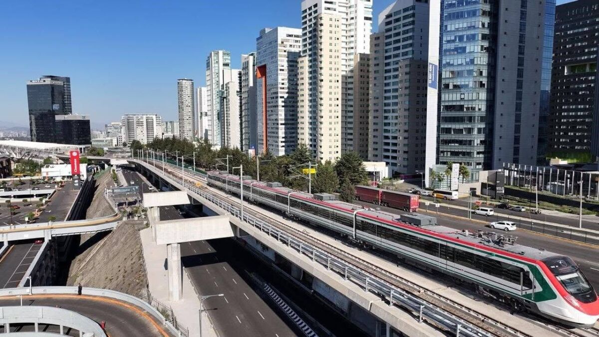 Tren El Insurgente a la altura de Santa Fe