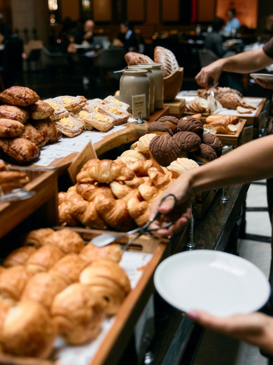 buffet de pan dulce