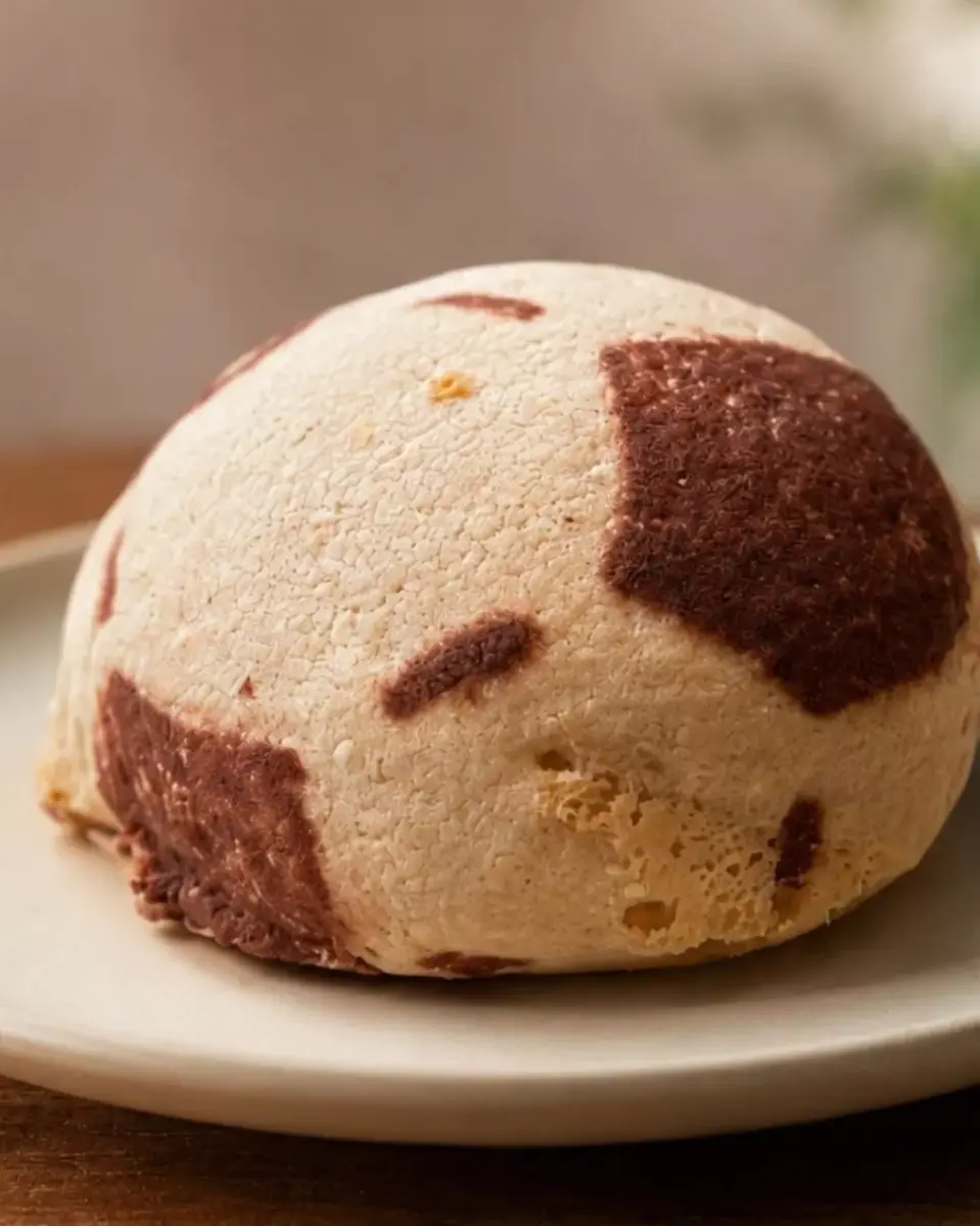 concha en forma de balón de fútbol 