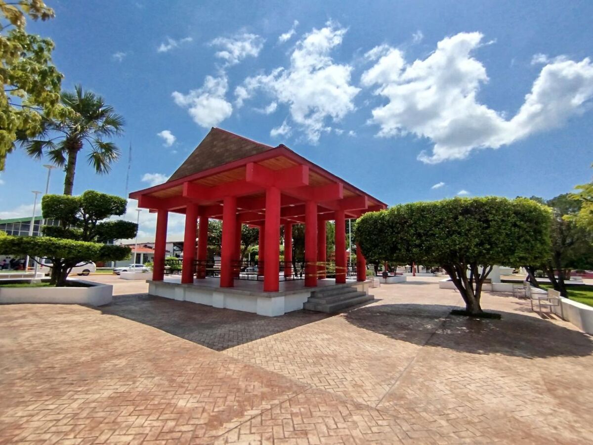 Parque central de Acacoyagua