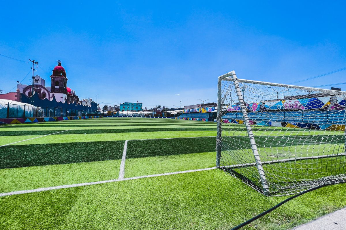 Vista panorámica del Maracaná de Tepito 
