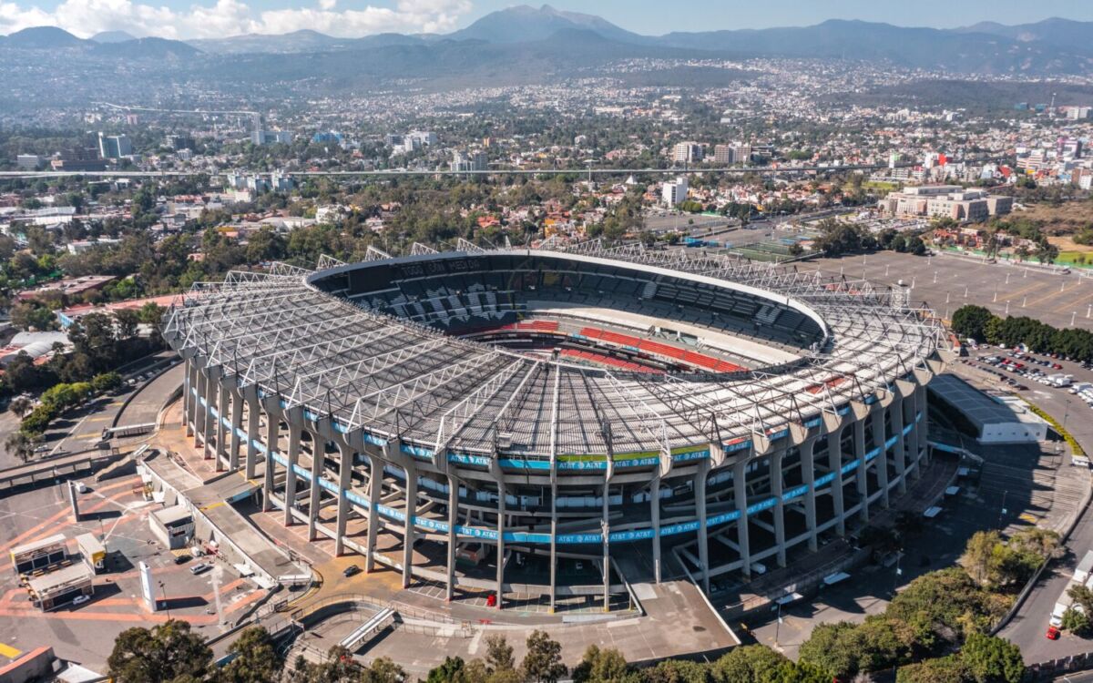 vista aérea del Estadio Azteca 