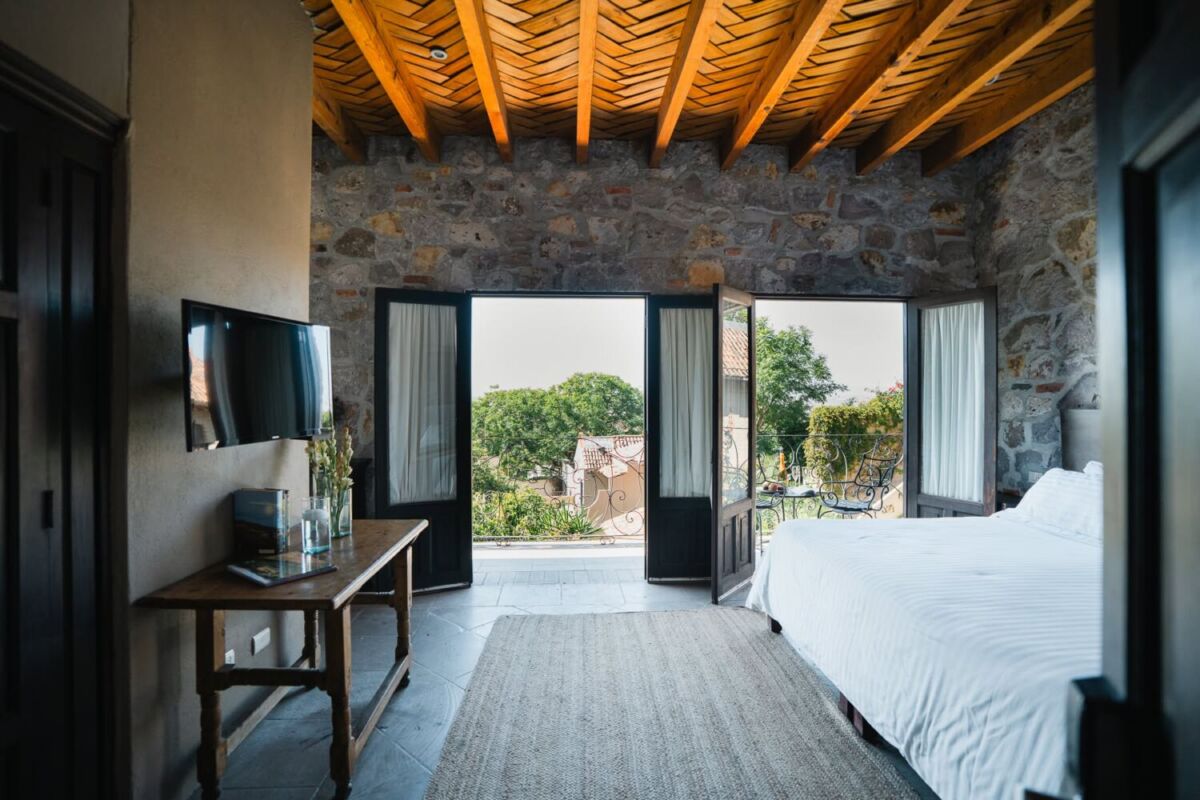 habitación moderna de un hotel boutique 