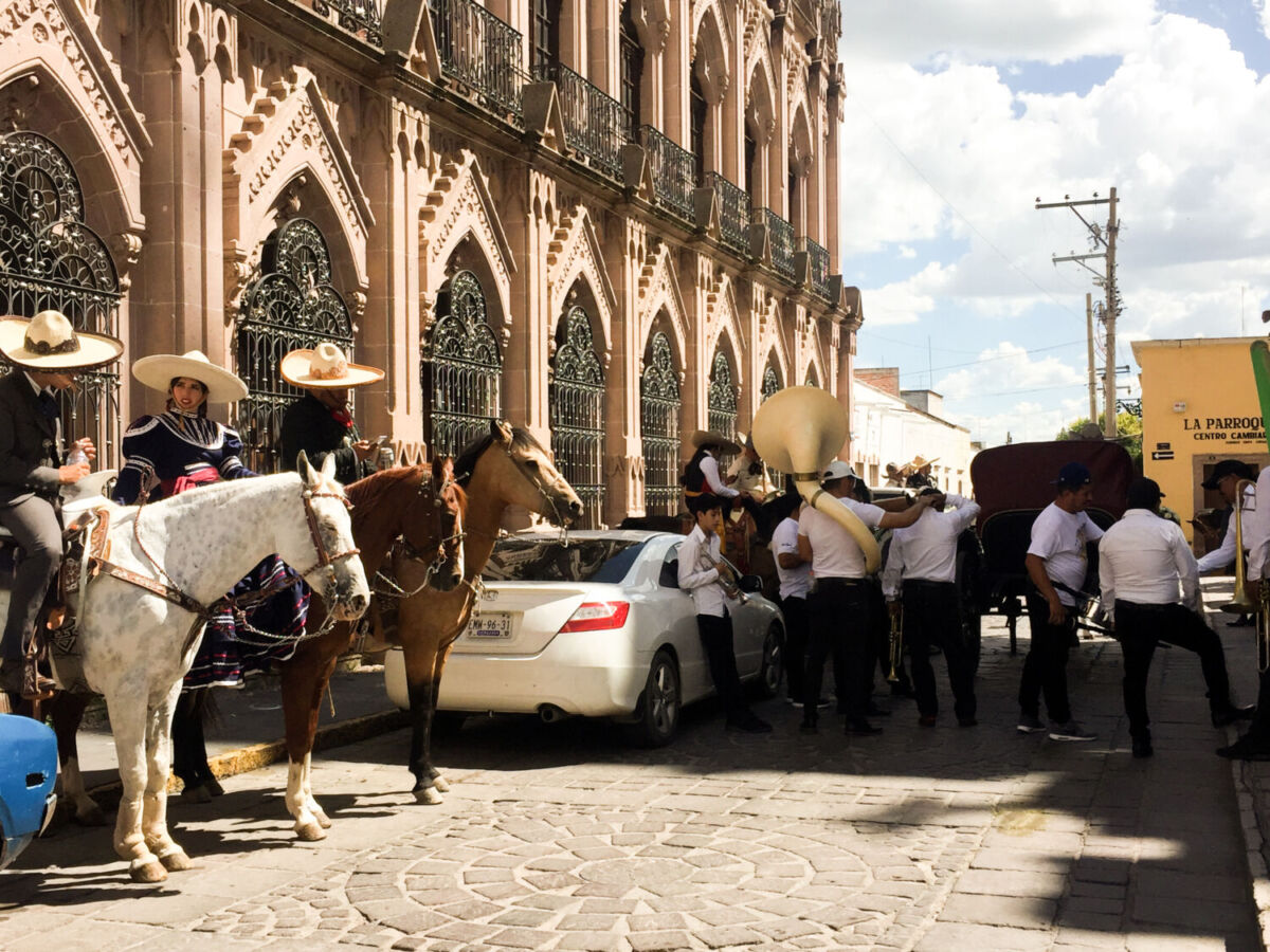Charrería en el centro de Jerez, Zacatecas